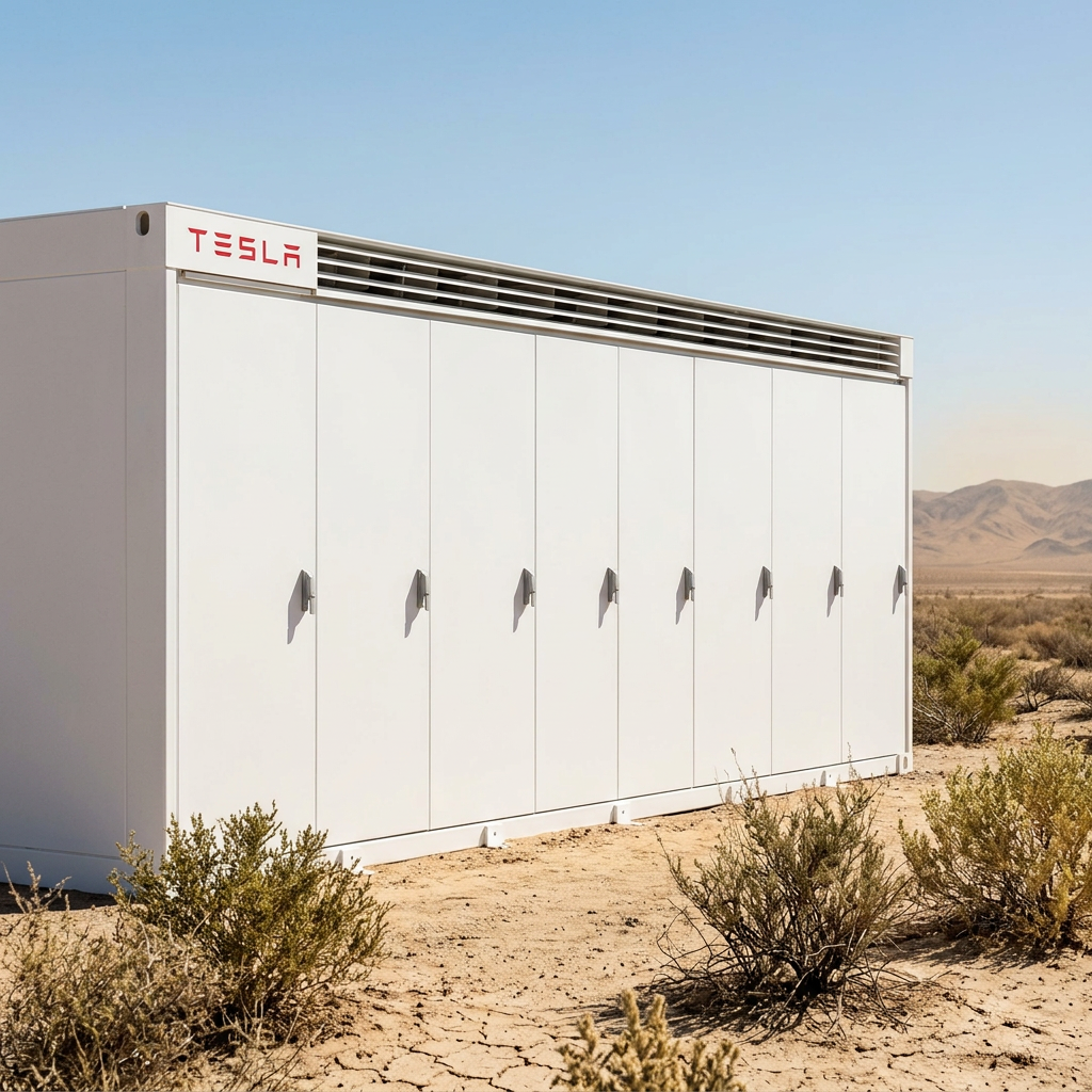 Tesla Megapack battery storage units